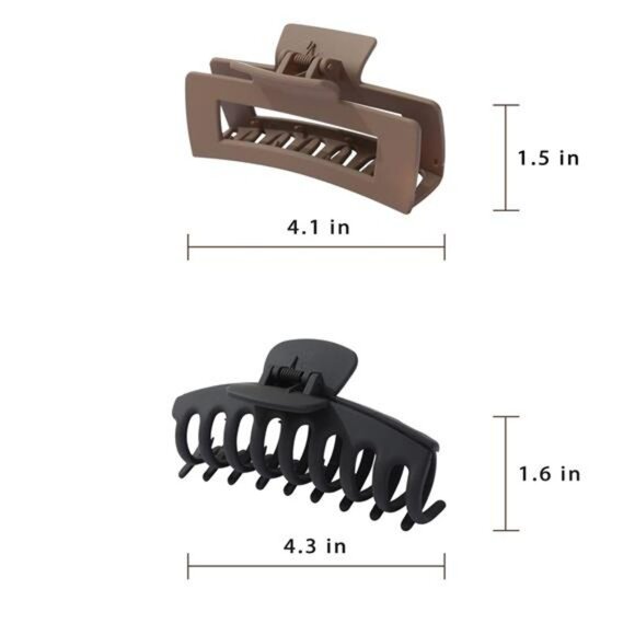 Large hair claw clips for thick thin curly hair 8 pack non slip strong grip wome - Picture 3 of 6